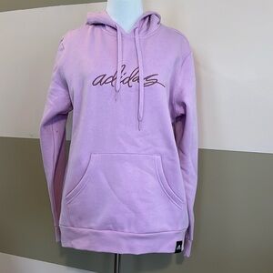 Women's Script Logo Pullover Fleece Hoodie Sweatshirt